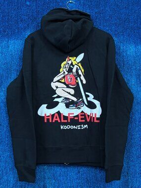 Half Evil x Kodone 333 Kodonism Devil Bunnie Zip-Up Hoodie L